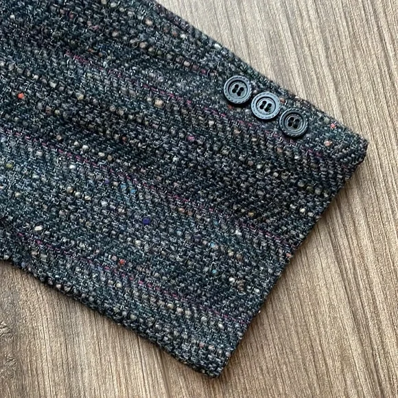 Givenchy Virgin Wool Multicolor Tweed Blazer | L - Picture 3 of 13